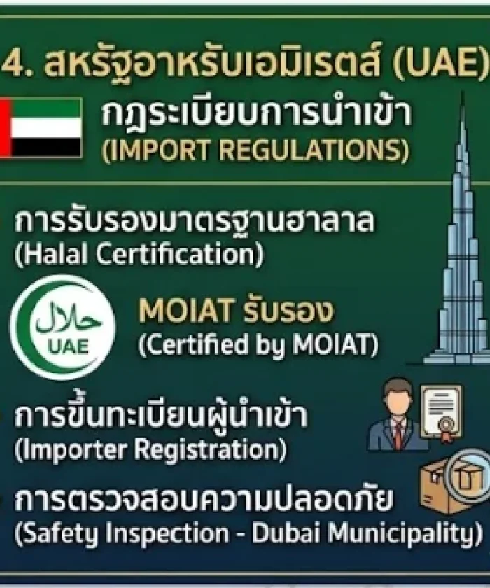 กฎระเบียบนำเข้า UAE