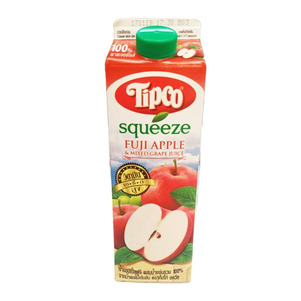 น้ำแอปเปิ้ลฟูจิ ผสมน้ำองุ่นรวม 100%  จากน้ำผลไม้เข้มข้น