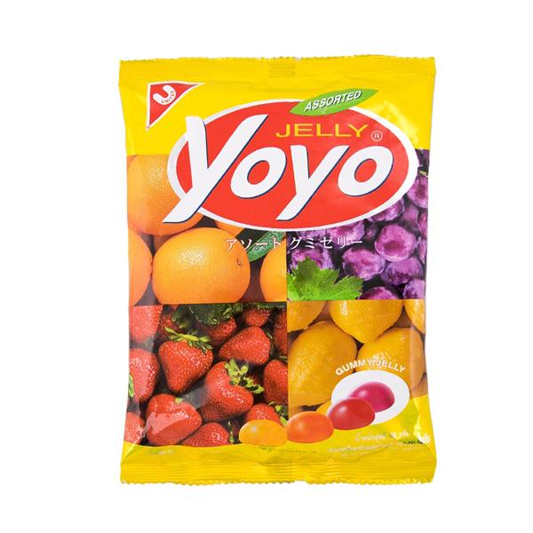 Assorted Gummy Jelly (Grape 10%,Strawberry 10%, Orange 12%, Lemon 12%)