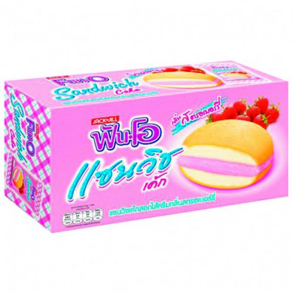 แซนวิชเค้กสอดไส้ครีมกลิ่นสตรอเบอร์รี่
