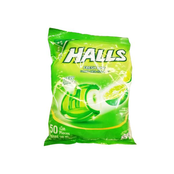 Halls Fresh Lime Flavored Center-Filled Candy