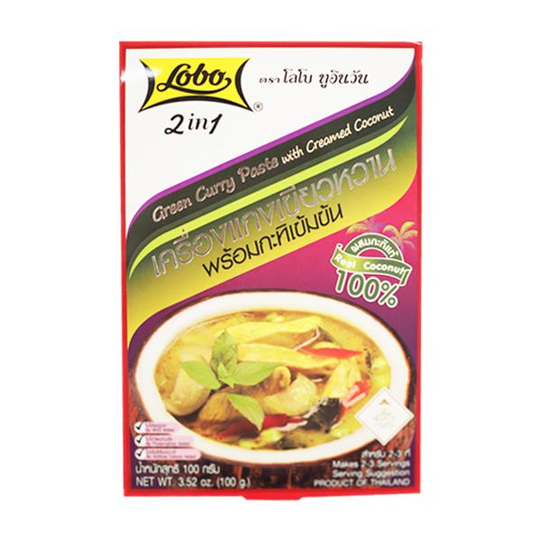 เครื่องแกงเขียวหวานพร้อมกะทิเข้มข้น