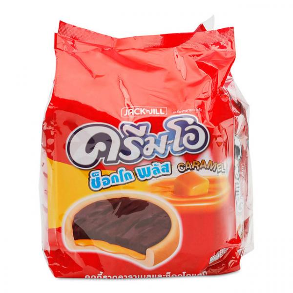 คุกกี้ราดคาราเมลและช็อกโกแลต