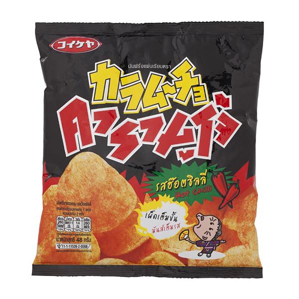 มันฝรั่งทอดกรอบชนิดแผ่นเรียบ รสฮ๊อตชิลลี่