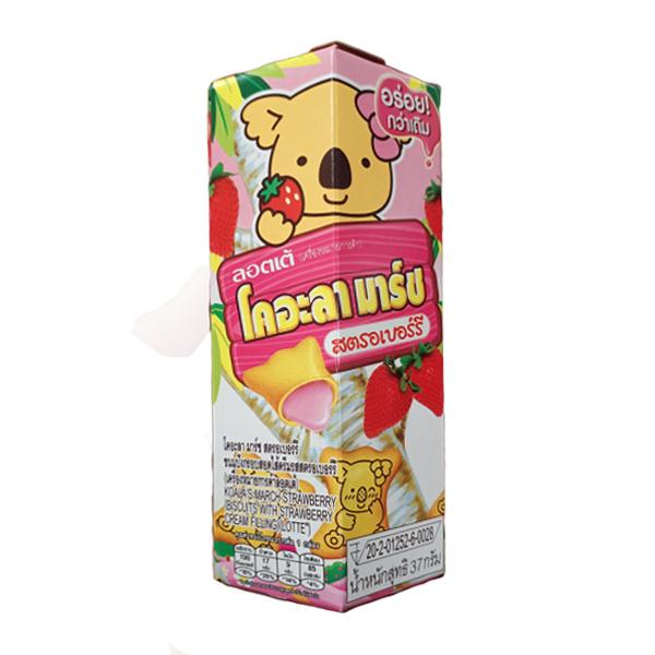 Koala s March Strawberry Biscuits with Strawberry Cream Filling
