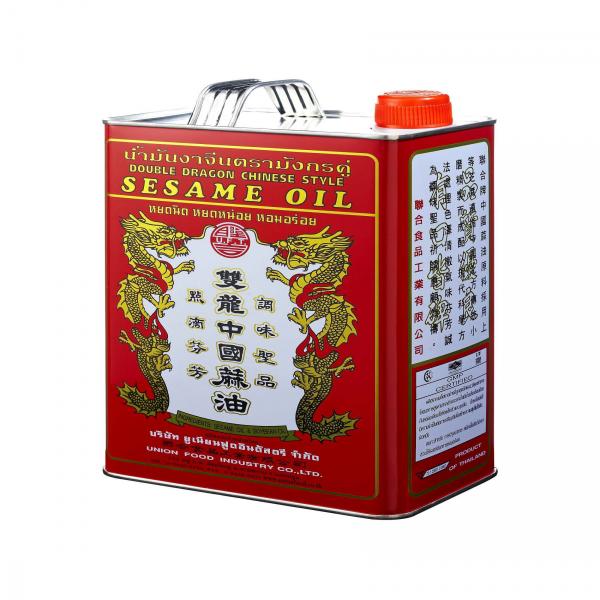 Natural Sesame oil Mixed Refined Soybean oil ratio 80:20 pack size 3 kg.