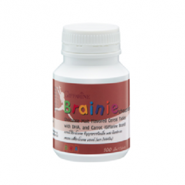BRAINIE CHOCOLATE (CHOCOLATE MALT FLAVORED CEREAL TABLET  WITH DHA AND CARROT) (Giffarine Brand)