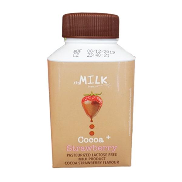 Pasteurized Lactose Free Milk Product Cocoa Strawberry Flavour
