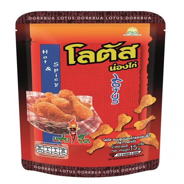 โลตัส ขนมรูปน่องไก่รสแซ่บซี้ด