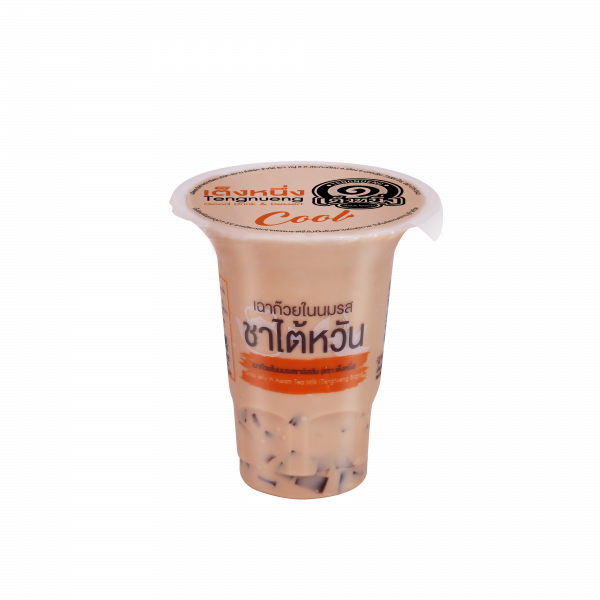 Grass Jelly In Assam Tea Milk