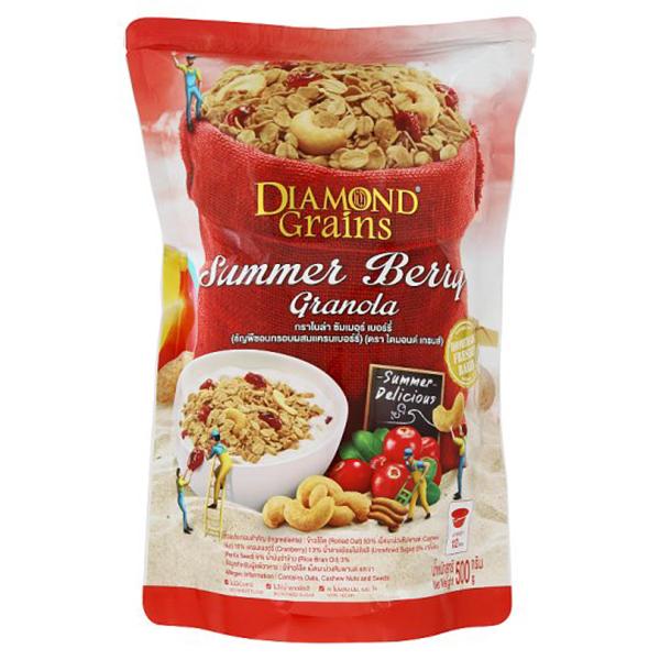 กราโนล่า ซัมเมอร์ เบอร์รี่ (ธัญพืชอบกรอบผสมแครนเบอร์รี่)