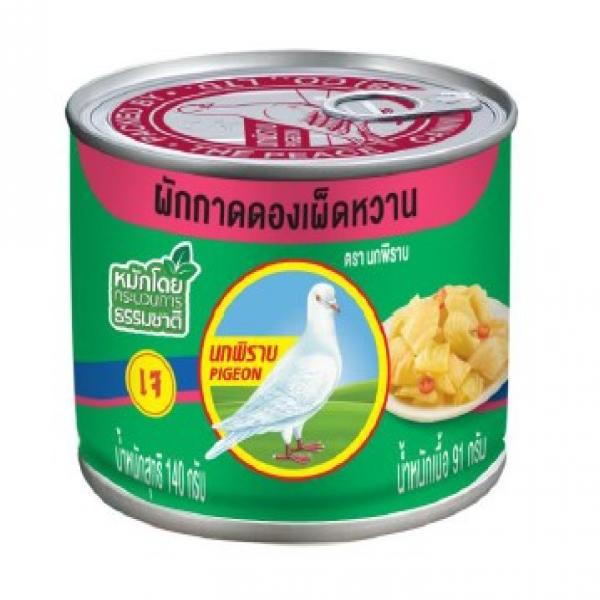 ผักกาดดองเผ็ดหวาน บรรจุกระป๋อง