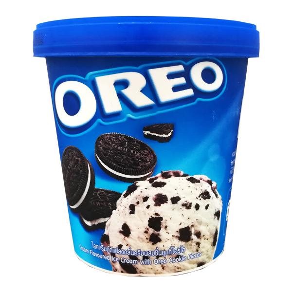 Cream Flavoured Ice Cream with Oreo Cookie Pieces