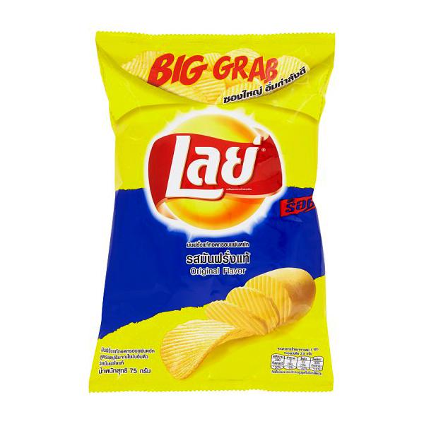 มันฝรั่งแท้ทอดกรอบแผ่นหยัก รสมันฝรั่งแท้