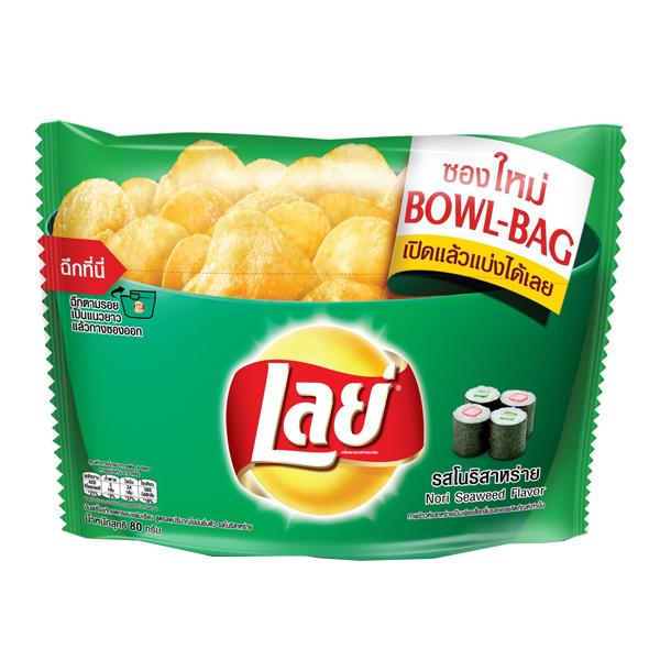 มันฝรั่งแท้ทอดกรอบแผ่นเรียบ รสโนริสาหร่าย