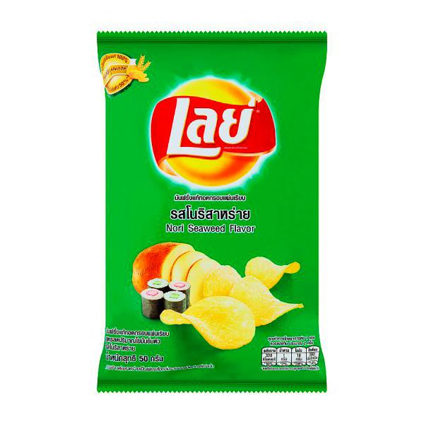 มันฝรั่งแท้ทอดกรอบแผ่นเรียบ รสโนริสาหร่าย