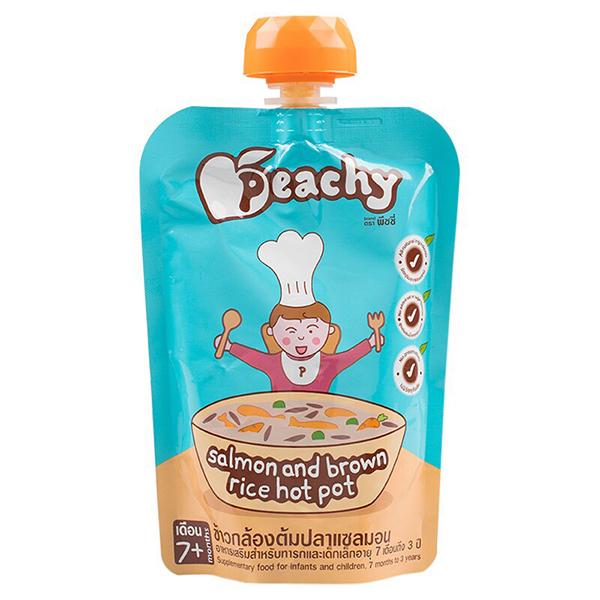 Salmon,Brown rice hot pot