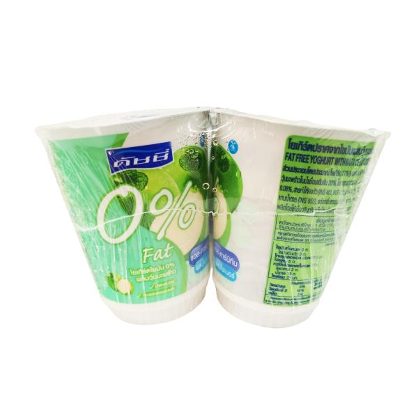 โยเกิร์ตปราศจากไขมัน ผสมวุ้นมะพร้าว