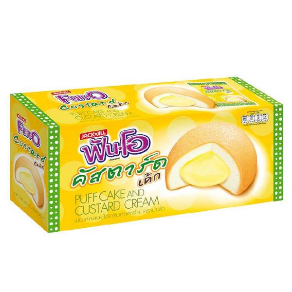 Puff cake and custard cream