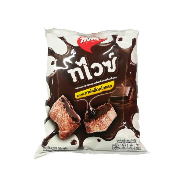 Rice Cracker with malt and dark Chocolate