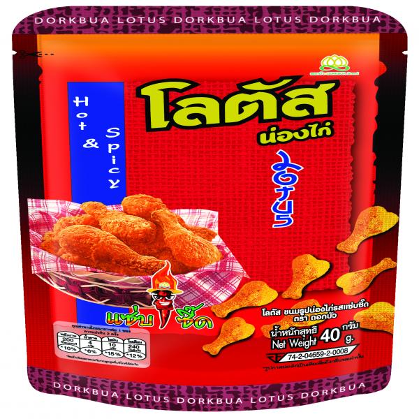 โลตัส ขนมรูปน่องไก่รสแซ่บซี้ด