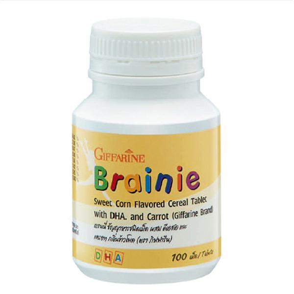 BRAINIE (SWEET CORN FLAVORED CEREAL TABLET  WITH DHA AND CARROT) (Giffarine Brand) &nbsp;&nbsp;&nbsp;