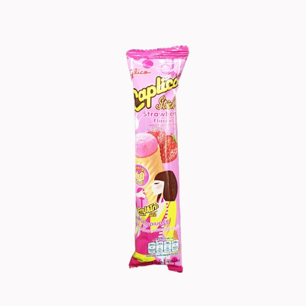 CAPLICO STICK STRAWBERRY FLAVOUR (STRAWBERRY FLAVOUR CONFECTIONERY FILLED IN WAFER CONE)