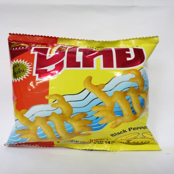CRISPY SNACK PU THAI BRAND BLACK PEPPER FLAVOR