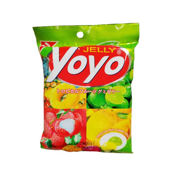 ขนมเยลลี่เจลาตินผสมน้ำผลไม้ต่างๆ 10%  (สับปะรด, มะนาว, ลิ้นจี่, มะม่วง)