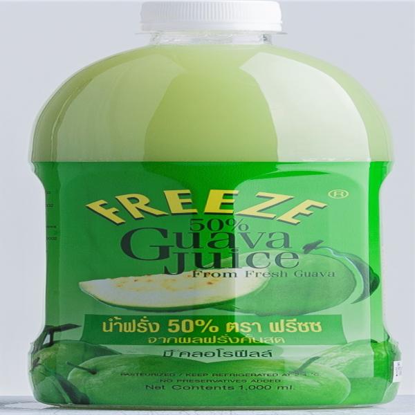 น้ำฝรั่ง 50%   จากผลฝรั่งคั้นสด