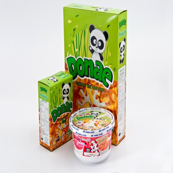 โดเน่ฟรุ๊ตตี้ (แผ่นข้าวโพดอบกรอบผสมผลไม้รวม)