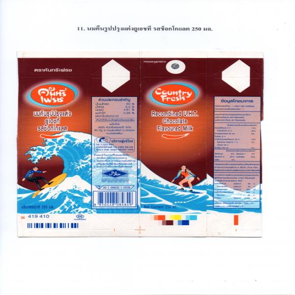 นมคืนรูปปรุงแต่ง ยูเอชที รสช็อกโกแลต