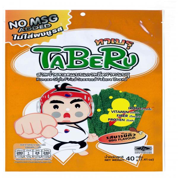 สาหร่ายทอดแบบเกาหลี รสบาร์บีคิว