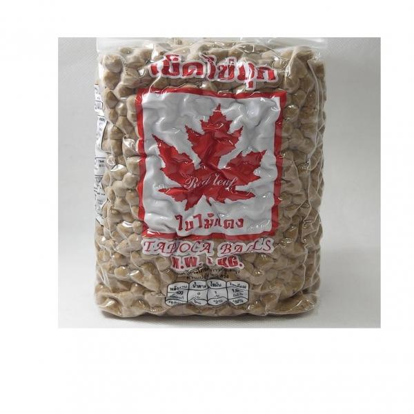 เม็ดไข่มุก สีคาราเมล(ผลิตภัณฑ์จากแป้งมันสำประหลังรูปไข่มุก)