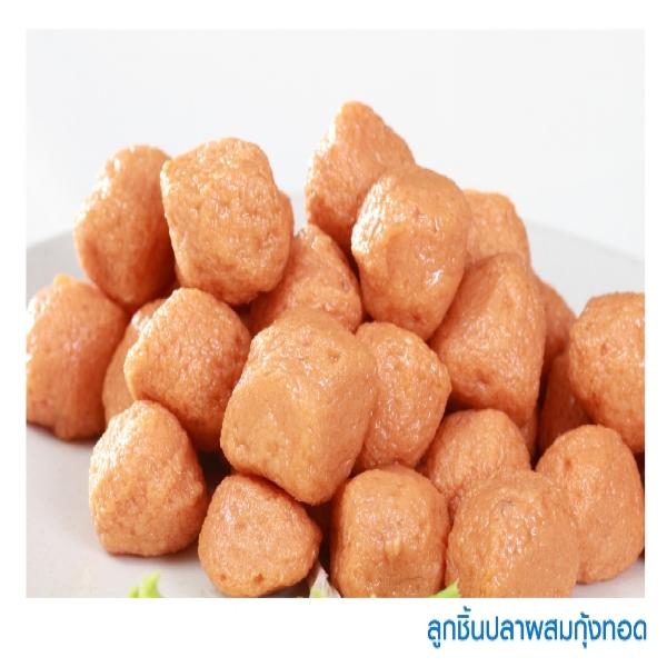 ลูกชิ้นปลาผสมกุ้งทอด