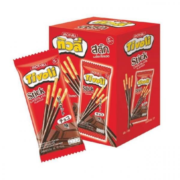 บิสกิตแท่งเคลือบรสช็อกโกแลต