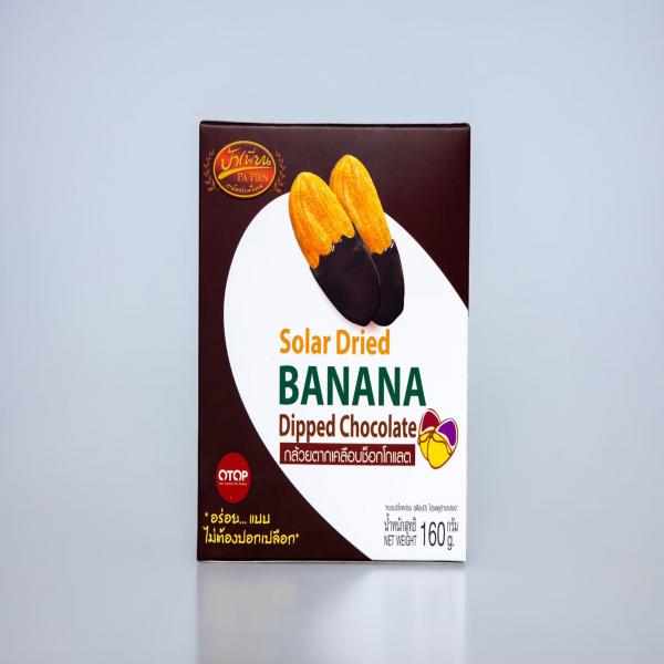 DRIED BANANA IN CHOCOLATE 160 G.