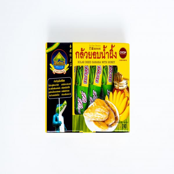 NATURAL DRIED BANANA WITH HONEY 240 G.