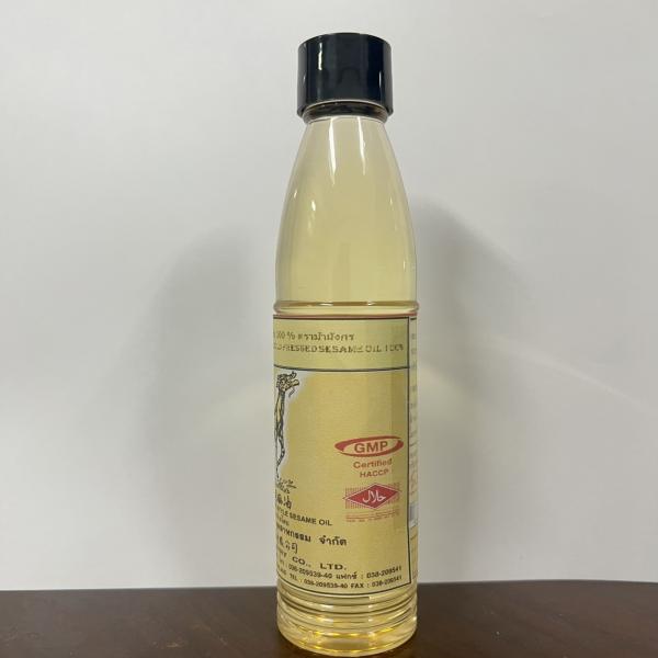 น้ำมันงาธรรมชาติสกัดเย็น 100% ตราม้ามังกร