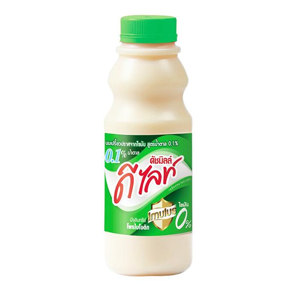 นมเปรี้ยวปราศจากไขมัน สูตรน้ำตาล 0.1%