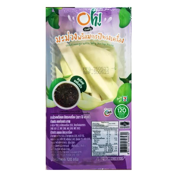 Sliced Mango with Spicy Shrimp Paste (Oh Fruity Brand)