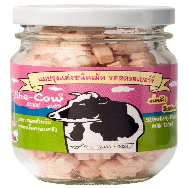 Strawberry Flavoured Milk Product Tablet