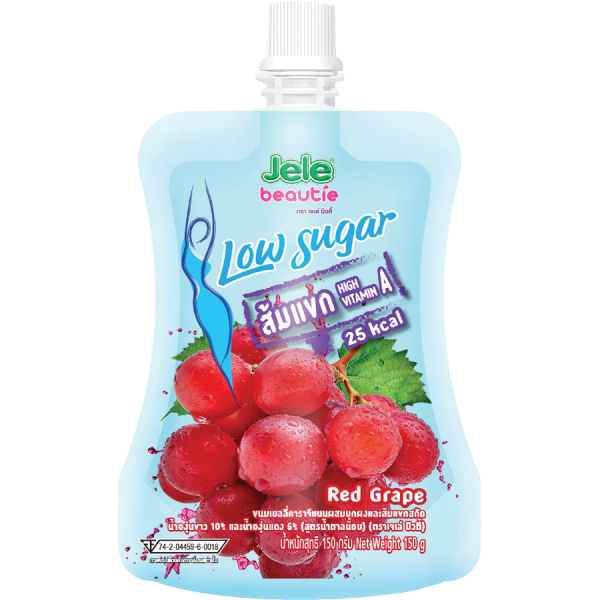 Jelly Carrageenan with Konyaku powder and Garcinia Cambogia Extract,10% White Grape Juice and 5% Red grape Juice(Low sugar)