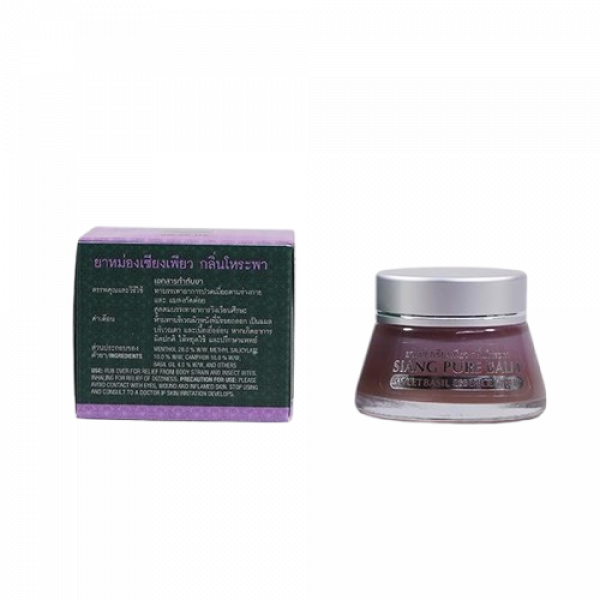 ยาหม่องเซียงเพียว กลิ่นโหระพา  (ขนาด 20 กรัม)