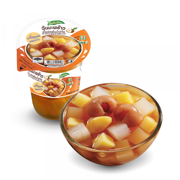 วุ้นมะพร้าวรวมมิตรในน้ำลำไย