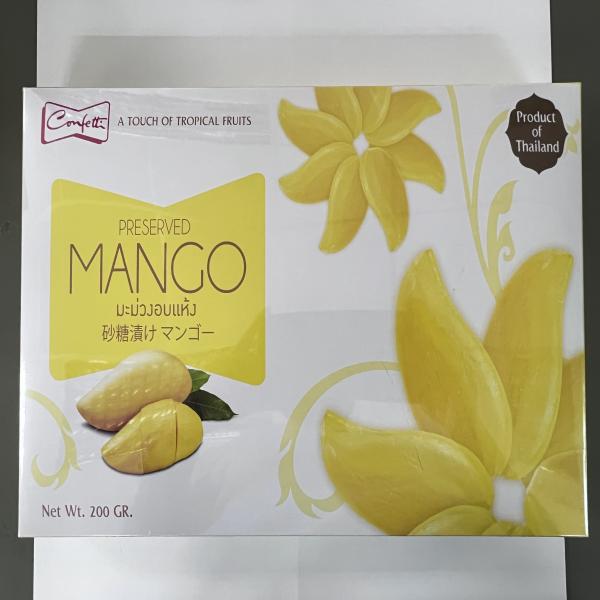 Preserved dried Mango