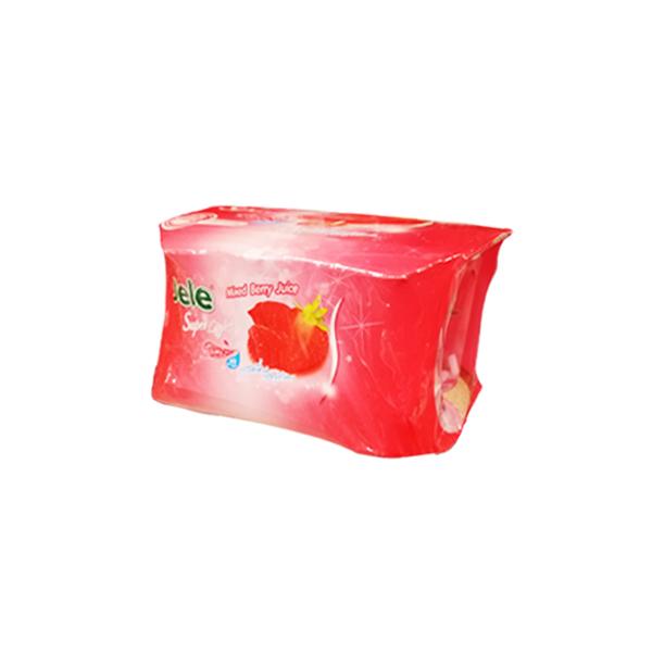 ขนมเยลลี่คาราจีแนนผสมบุกผง และน้ำองุ่นขาว 15% กลิ่นมิกซ์เบอร์รี่