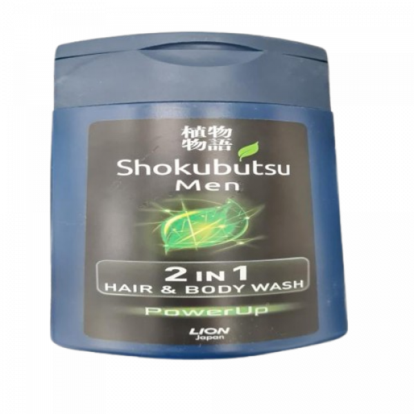 Shokubutsu Men 2-in-1 Hair & Body Wash (PowerUp) 100 ml., 850 ml., 550 ml. (SINGAPORE)