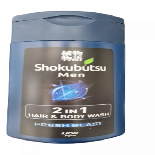 Shokubutsu Men 2-in-1 Hair & Body Wash (Fresh Blast) 100 ml., 850 ml., 550 ml. (SINGAPORE)