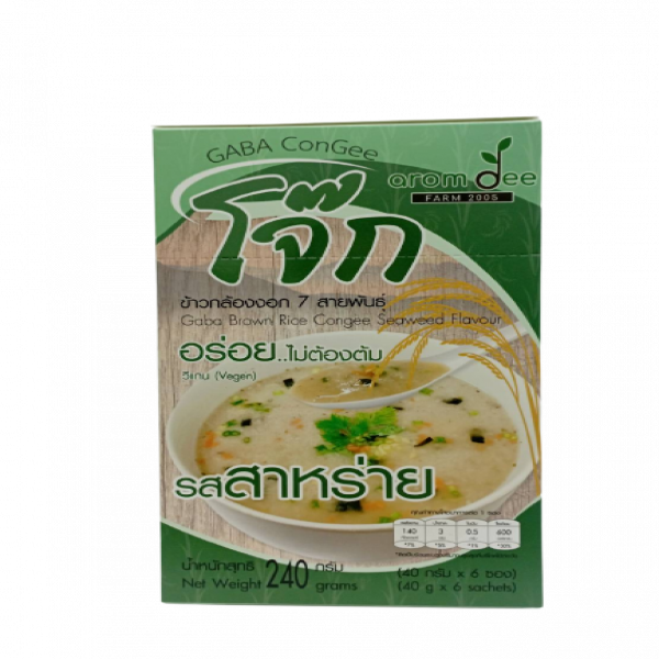 โจ๊กข้าวกล้องงอก 7 สายพันธุ์กึ่งสำเร็จรูป รสสาหร่าย